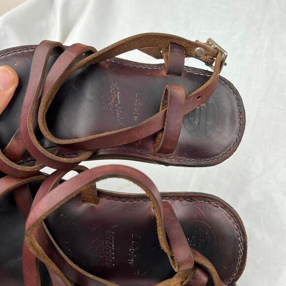 The Original Style Piper Sandal Brown leather  with adjustable straps Size 4 - Picture 3 of 7